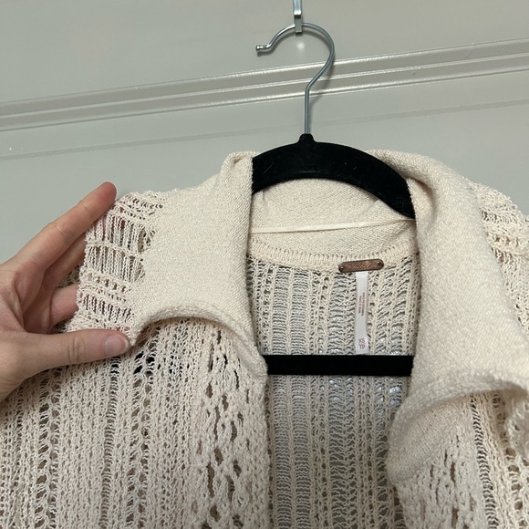 Free People Sunlight Mixed Stitch Duster in Sandcastle - Picture 12 of 13